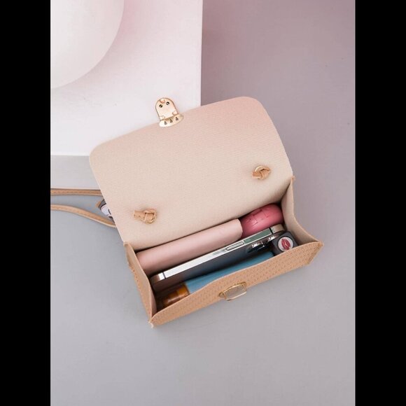 Waterproof Trendy Handbag With Silk Scarf with Shoulder Strap Purse For Women - Picture 2 of 5